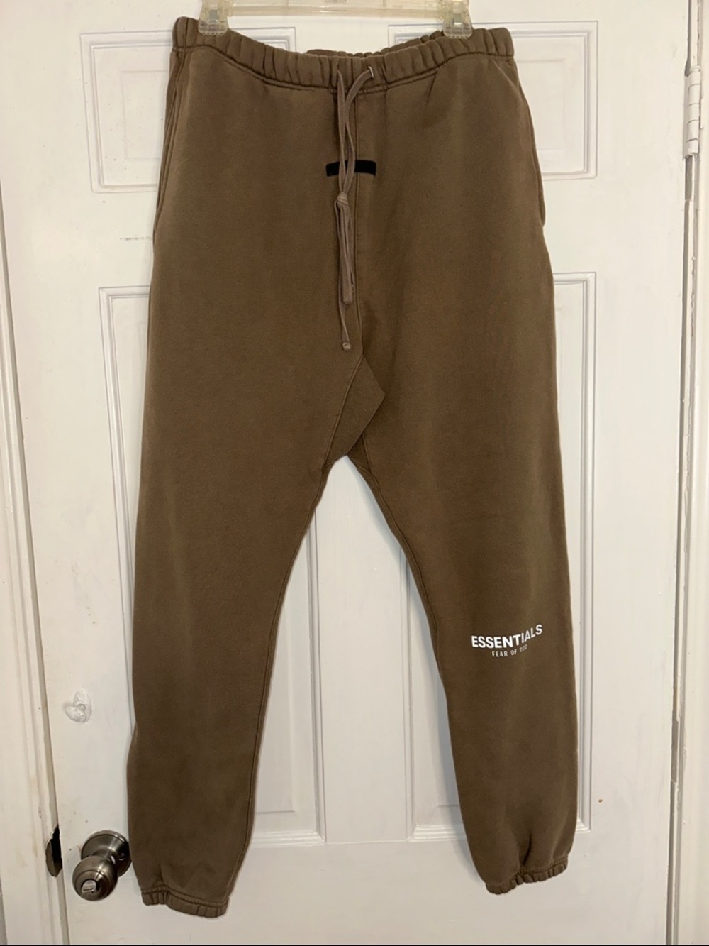 Essentials Men’s Brown Logo Joggers